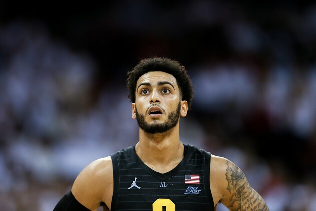 MADISON, WISCONSIN - NOVEMBER 17: Markus Howard #0 of the Marquette Golden Eagles looks on in the first half against the Wisconsin Badgers at the Kohl Center on November 17, 2019 in Madison, Wisconsin. (Photo by Dylan Buell/Getty Images)