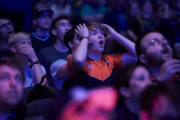 DALLAS, TX - JUNE 02: Fans look on during the CORSAIR DreamHack Masters finals between ENCE and Team Liquid at Kay Bailey Hutchison Convention Center on June 2, 2019 in Dallas, Texas.  (Photo by Cooper Neill/Getty Images)