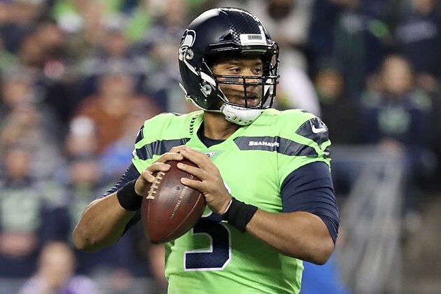 SEATTLE, WASHINGTON - DECEMBER 02:  Quarterback Russell Wilson #3 of the Seattle Seahawks drops back to pass against the Minnesota Vikings at CenturyLink Field on December 02, 2019 in Seattle, Washington. (Photo by Abbie Parr/Getty Images)