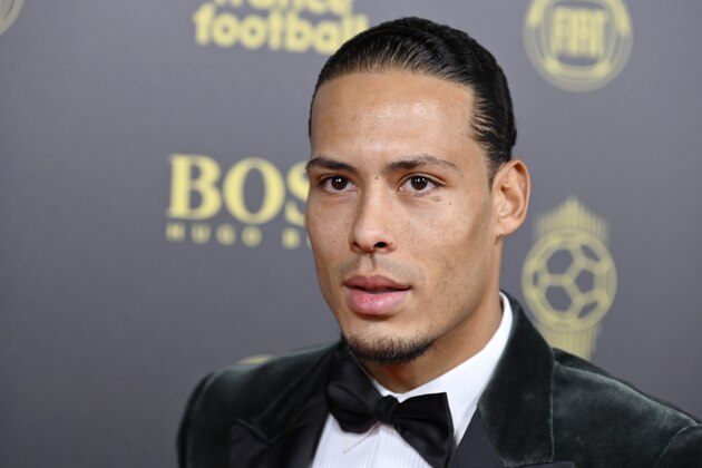 PARIS, FRANCE - DECEMBER 02: Virgil van Dijk (Netherlands / Liverpool) poses on the red carpet during the Ballon D'Or Ceremony at Theatre Du Chatelet on December 02, 2019 in Paris, France. (Photo by Kristy Sparow/Getty Images)