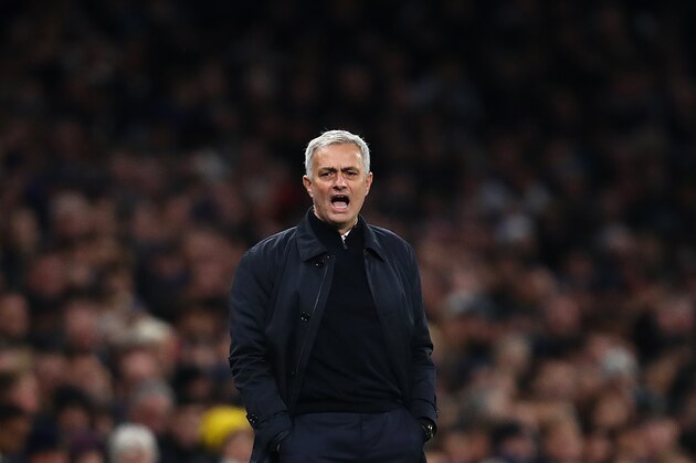 LONDON, ENGLAND - NOVEMBER 30:  Jose Mourinho, Spurs manager gives instructions during the Premier League match between Tottenham Hotspur and AFC Bournemouth  at Tottenham Hotspur Stadium on November 30, 2019 in London, United Kingdom. (Photo by Julian Finney/Getty Images)