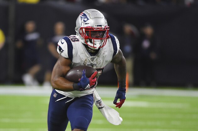 New England Patriots running back James White (28) during the second half of an NFL football game against the Houston Texans Sunday, Dec. 1, 2019, in Houston. (AP Photo/Eric Christian Smith)