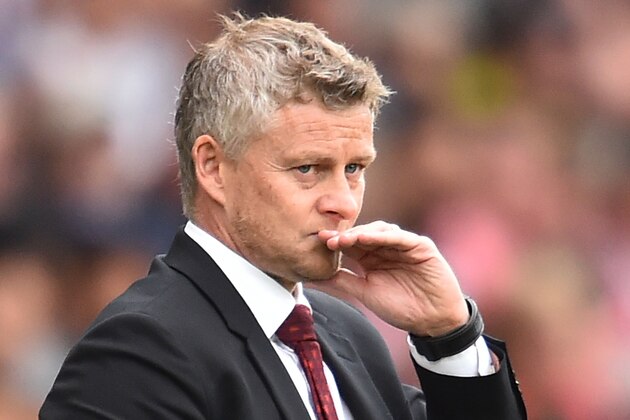Manchester United's Norwegian manager Ole Gunnar Solskjaer gestures during the English Premier League football match between Southampton and Manchester United at St Mary's Stadium in Southampton, southern England on August 31, 2019. (Photo by Glyn KIRK / AFP) / RESTRICTED TO EDITORIAL USE. No use with unauthorized audio, video, data, fixture lists, club/league logos or 'live' services. Online in-match use limited to 120 images. An additional 40 images may be used in extra time. No video emulation. Social media in-match use limited to 120 images. An additional 40 images may be used in extra time. No use in betting publications, games or single club/league/player publications. /         (Photo credit should read GLYN KIRK/AFP via Getty Images)