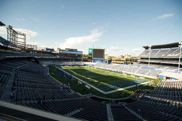 ATLANTA, GA - AUGUST 30: General view of GA State Stadium before the game between Kennesaw State and Georgia State on August 30, 2018 in Atlanta, Georgia. (Photo by Michael Chang/Getty Images)
