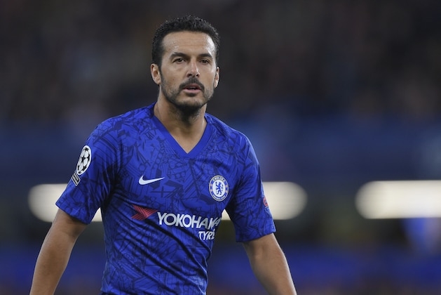 LONDON, ENGLAND - SEPTEMBER 17: Pedro of FC Chelsea looks on during the UEFA Champions League group H match between Chelsea FC and Valencia CF at Stamford Bridge on September 17, 2019 in London, United Kingdom. (Photo by TF-Images/Getty Images)
