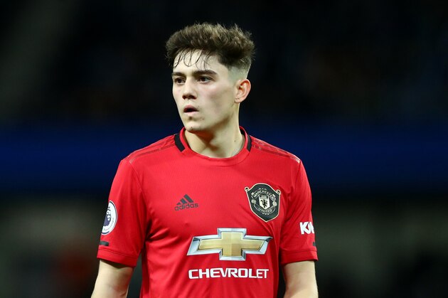 MANCHESTER, ENGLAND - DECEMBER 07: Daniel James of Manchester United  during the Premier League match between Manchester City and Manchester United at Etihad Stadium on December 07, 2019 in Manchester, United Kingdom. (Photo by Chloe Knott - Danehouse/Getty Images)