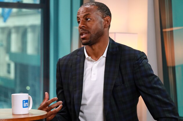 NEW YORK, NY - JUNE 25: Andre Iguodala at LinkedIn on June 25, 2019 in New York City. (Photo by Jason Mendez/Getty Images)