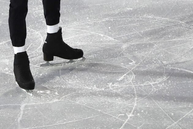 Vanessa James and Morgan Cipres of France perform during the gala exhibition at the ISU European figure skating championships in Minsk, Belarus, Sunday, Jan. 27, 2019. (AP Photo/Sergei Grits)