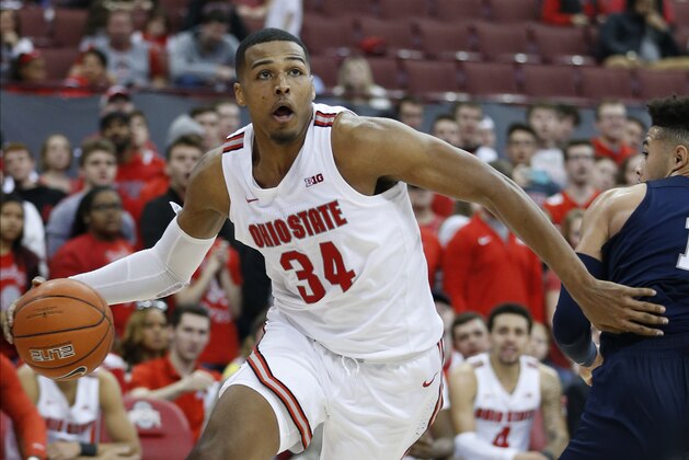 Ohio State's Kaleb Wesson plays against Penn State during an NCAA college basketball game Saturday, Dec. 7, 2019, in Columbus, Ohio. (AP Photo/Jay LaPrete)
