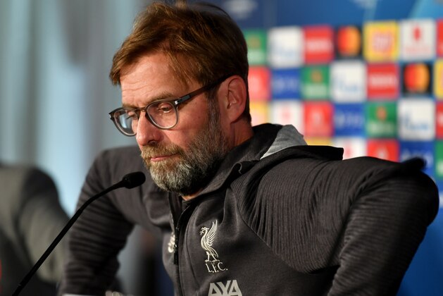 Liverpool's German head coach Juergen Klopp addresses a press conference on the eve of the UEFA Champions League group E football match FC Salzburg v Liverpool in Salzburg, Austria, on December 9, 2019. (Photo by BARBARA GINDL / APA / AFP) / Austria OUT (Photo by BARBARA GINDL/APA/AFP via Getty Images)