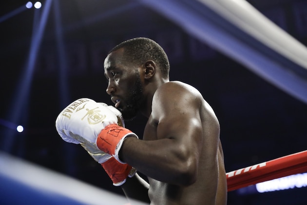 Terence Crawford before a WBO world welterweight championship boxing match against England's Amir Khan Sunday, April 21, 2019, in New York. Crawford won the fight. (AP Photo/Frank Franklin II)