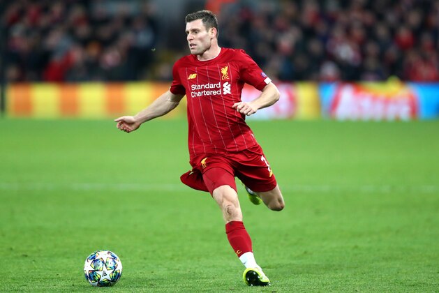 LIVERPOOL, ENGLAND - NOVEMBER 27: James Milner of Liverpool during the UEFA Champions League group E match between Liverpool FC and SSC Napoli at Anfield on November 27, 2019 in Liverpool, United Kingdom. (Photo by Chloe Knott - Danehouse/Getty Images)