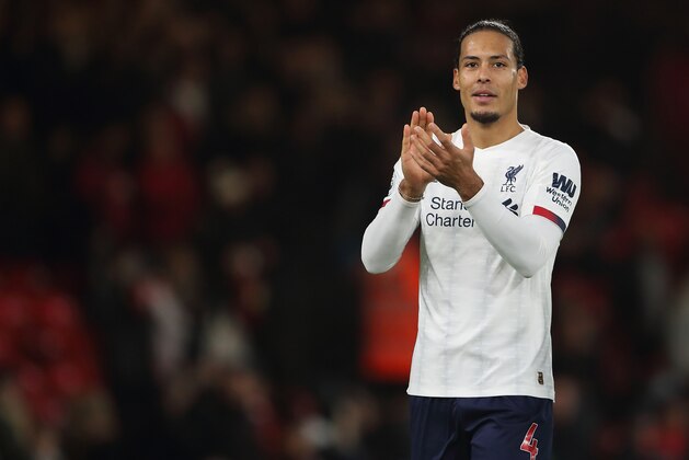 BOURNEMOUTH, ENGLAND - DECEMBER 07: Virgil van Dijk of Liverpool at full time of the Premier League match between AFC Bournemouth and Liverpool FC at Vitality Stadium on December 7, 2019 in Bournemouth, United Kingdom. (Photo by James Williamson - AMA/Getty Images)