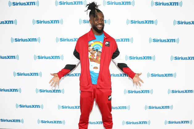 NEW YORK, NY - APRIL 04:  WWE Wrestler Kofi Kingston visits the SiriusXM Studios on April 4, 2019 in New York City.  (Photo by Cindy Ord/Getty Images)