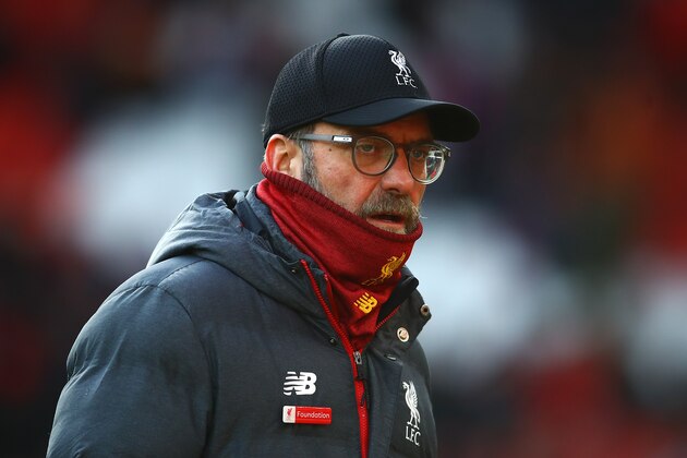 LIVERPOOL, ENGLAND - DECEMBER 14: Liverpool manager Jurgen Klopp looks on during the Premier League match between Liverpool FC and Watford FC at Anfield on December 14, 2019 in Liverpool, United Kingdom. (Photo by Chris Brunskill/Fantasista/Getty Images) LIVERPOOL, ENGLAND - DECEMBER 14: Liverpool manager Jurgen Klopp looks on during the Premier League match between Liverpool FC and Watford FC at Anfield on December 14, 2019 in Liverpool, United Kingdom. (Photo by Chris Brunskill/Fantasista/Getty Images)