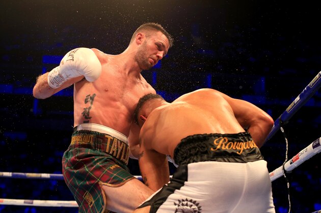 LONDON, ENGLAND - OCTOBER 26: Josh Taylor in action against Regis Prograis during the World Boxing Super Series Super-Lightweight Ali Trophy Final at The O2 Arena on October 26, 2019 in London, England. (Photo by Stephen Pond/Getty Images)
