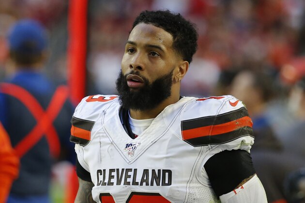 Cleveland Browns wide receiver Odell Beckham (13) during an NFL football game against the Arizona Cardinals, Sunday, Dec. 15, 2019, in Glendale, Ariz. (AP Photo/Rick Scuteri) Cleveland Browns wide receiver Odell Beckham (13) during an NFL football game against the Arizona Cardinals, Sunday, Dec. 15, 2019, in Glendale, Ariz. (AP Photo/Rick Scuteri)