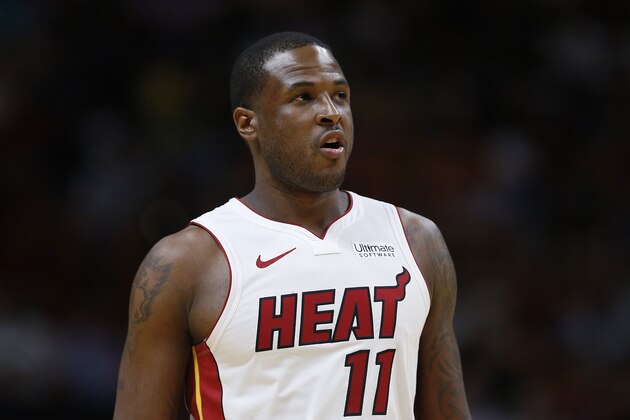 MIAMI, FLORIDA - OCTOBER 18: Dion Waiters #11 of the Miami Heat looks on against the Houston Rockets during the first half at American Airlines Arena on October 18, 2019 in Miami, Florida. NOTE TO USER: User expressly acknowledges and agrees that, by downloading and or using this photograph, User is consenting to the terms and conditions of the Getty Images License Agreement. (Photo by Michael Reaves/Getty Images) MIAMI, FLORIDA - OCTOBER 18: Dion Waiters #11 of the Miami Heat looks on against the Houston Rockets during the first half at American Airlines Arena on October 18, 2019 in Miami, Florida. NOTE TO USER: User expressly acknowledges and agrees that, by downloading and or using this photograph, User is consenting to the terms and conditions of the Getty Images License Agreement. (Photo by Michael Reaves/Getty Images)
