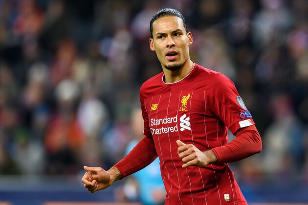 SALZBURG, AUSTRIA - DECEMBER 10: (BILD ZEITUNG OUT) Virgil Van Dijk of FC Liverpool looks on during the UEFA Champions League group E match between RB Salzburg and Liverpool FC at Red Bull Arena on December 10, 2019 in Salzburg, Austria. (Photo by TF-Images/Getty Images)