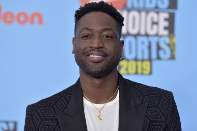 Dwyane Wade arrives at the Kids' Choice Sports Awards on Thursday, July 11, 2019, at the Barker Hangar in Santa Monica, Calif. (Photo by Richard Shotwell/Invision/AP)