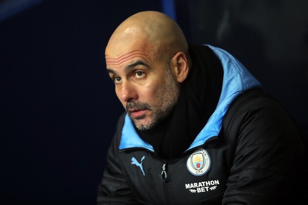 OXFORD, ENGLAND - DECEMBER 18: Pep Guardiola manager of Manchester City during the Carabao Cup Quarter Final match between Oxford United and Manchester City at Kassam Stadium on December 18, 2019 in Oxford, England. (Photo by Marc Atkins/Getty Images) OXFORD, ENGLAND - DECEMBER 18: Pep Guardiola manager of Manchester City during the Carabao Cup Quarter Final match between Oxford United and Manchester City at Kassam Stadium on December 18, 2019 in Oxford, England. (Photo by Marc Atkins/Getty Images)