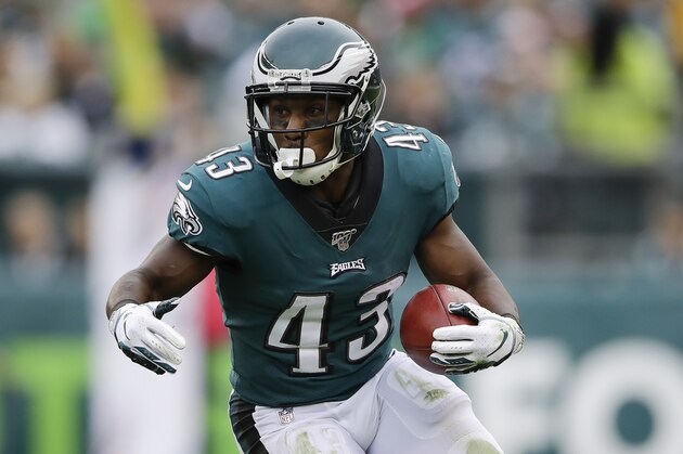 Philadelphia Eagles' Darren Sproles in action during an NFL football game against the New York Jets, Sunday, Oct. 6, 2019, in Philadelphia. (AP Photo/Matt Rourke)