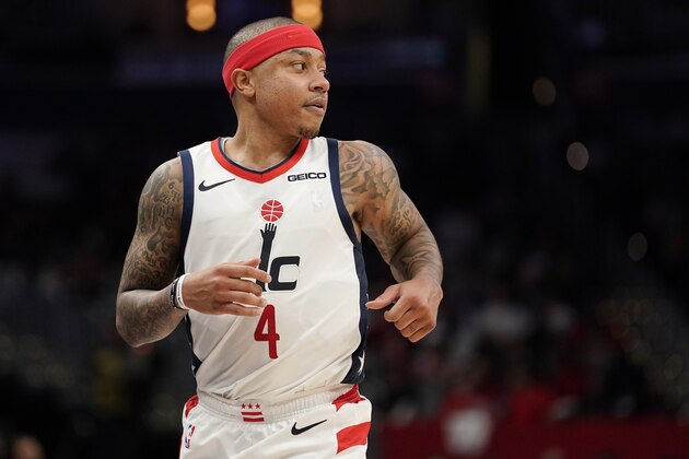 WASHINGTON, DC - DECEMBER 18: Isaiah Thomas #4 of the Washington Wizards in action in the second half against the Chicago Bulls at Capital One Arena on December 18, 2019 in Washington, DC. NOTE TO USER: User expressly acknowledges and agrees that, by downloading and or using this photograph, User is consenting to the terms and conditions of the Getty Images License Agreement. (Photo by Patrick McDermott/Getty Images)