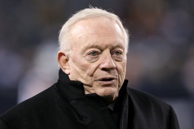 CHICAGO, ILLINOIS - DECEMBER 05: Dallas Cowboys owner Jerry Jones looks on before the game against the Chicago Bears at Soldier Field on December 05, 2019 in Chicago, Illinois. (Photo by Dylan Buell/Getty Images)