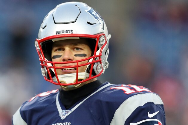 FOXBOROUGH, MASSACHUSETTS - DECEMBER 21: Tom Brady #12 of the New England Patriots looks on before the game against the Buffalo Bill at Gillette Stadium on December 21, 2019 in Foxborough, Massachusetts. (Photo by Maddie Meyer/Getty Images) FOXBOROUGH, MASSACHUSETTS - DECEMBER 21: Tom Brady #12 of the New England Patriots looks on before the game against the Buffalo Bill at Gillette Stadium on December 21, 2019 in Foxborough, Massachusetts. (Photo by Maddie Meyer/Getty Images)