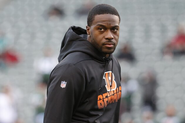 Cincinnati Bengals wide receiver A.J. Green practices before an NFL football game against the New York Jets, Sunday, Dec. 1, 2019, in Cincinnati. (AP Photo/Frank Victores)