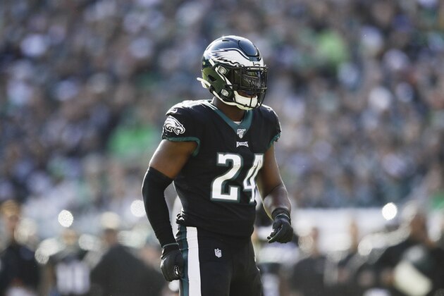 Philadelphia Eagles' Jordan Howard in action during an NFL football game against the Chicago Bears, Sunday, Nov. 3, 2019, in Philadelphia. (AP Photo/Matt Rourke)