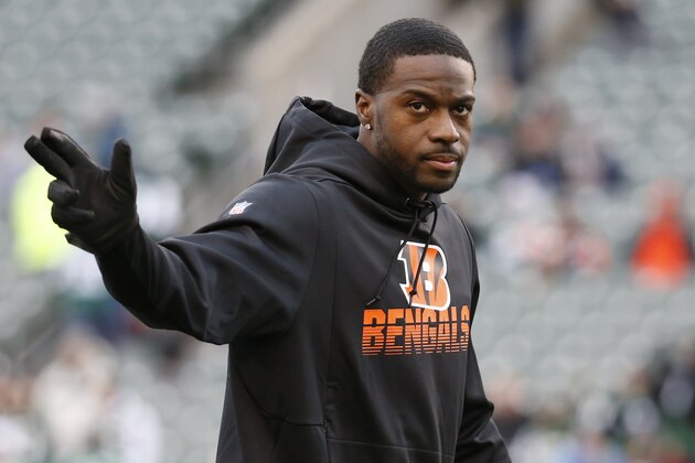 Cincinnati Bengals wide receiver A.J. Green practices before an NFL football game against the New York Jets, Sunday, Dec. 1, 2019, in Cincinnati. (AP Photo/Frank Victores)