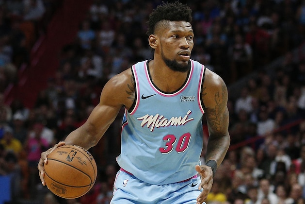 MIAMI, FLORIDA - DECEMBER 13:  Chris Silva #30 of the Miami Heat in action against the Los Angeles Lakers during the second half at American Airlines Arena on December 13, 2019 in Miami, Florida. NOTE TO USER: User expressly acknowledges and agrees that, by downloading and/or using this photograph, user is consenting to the terms and conditions of the Getty Images License Agreement (Photo by Michael Reaves/Getty Images)
