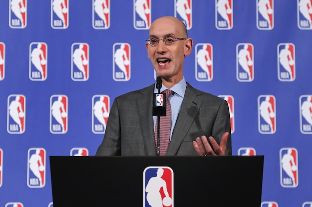 NBA Commissioner Adam Silver speaks during a news conference, Thursday, Sept. 28, 2017 in New York. (AP Photo/Julie Jacobson)