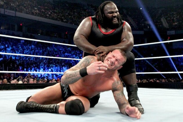 Mark Henry and Randy Orton.