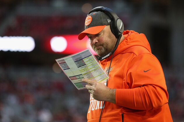 GLENDALE, ARIZONA - DECEMBER 15: Head coach Freddie Kitchens of the Cleveland Browns during the NFL game against the Arizona Cardinals at State Farm Stadium on December 15, 2019 in Glendale, Arizona. The Cardinals defeated the Browns 38-24. 
 (Photo by Christian Petersen/Getty Images)