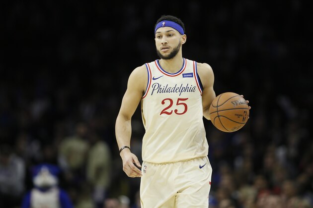 Philadelphia 76ers' Ben Simmons plays during an NBA basketball game against the Washington Wizards, Saturday, Dec. 21, 2019, in Philadelphia. (AP Photo/Matt Slocum) Philadelphia 76ers' Ben Simmons plays during an NBA basketball game against the Washington Wizards, Saturday, Dec. 21, 2019, in Philadelphia. (AP Photo/Matt Slocum)