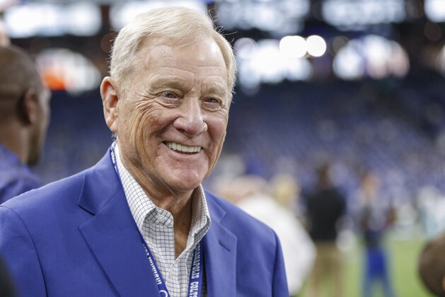 INDIANAPOLIS, IN - NOVEMBER 10: Former Indianapolis Colts general manager Bill Polian is seen before the game against the Miami Dolphins at Lucas Oil Stadium on November 10, 2019 in Indianapolis, Indiana. (Photo by Michael Hickey/Getty Images)