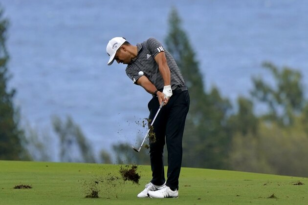 Xander Schauffele hits from the fourth fairway during third round of the Tournament of Champions golf event, Saturday, Jan. 4, 2020, at Kapalua Plantation Course in Kapalua, Hawaii. (AP Photo/Matt York) Xander Schauffele hits from the fourth fairway during third round of the Tournament of Champions golf event, Saturday, Jan. 4, 2020, at Kapalua Plantation Course in Kapalua, Hawaii. (AP Photo/Matt York)