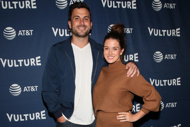 HOLLYWOOD, CALIFORNIA - NOVEMBER 09: Tanner Tolbert (L) and Jade Roper-Tolbert (R) attend the Vulture Festival Los Angeles 2019 - Day 1 at Hollywood Roosevelt Hotel on November 09, 2019 in Hollywood, California. (Photo by Paul Archuleta/Getty Images)
