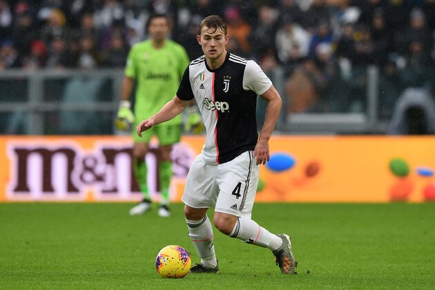 TURIN, ITALY - DECEMBER 01: Matthijs de Ligt of Juventus during the Serie A match between Juventus and US Sassuolo at Allianz Stadium on December 1, 2019 in Turin, Italy. (Photo by Chris Ricco/Getty Images)