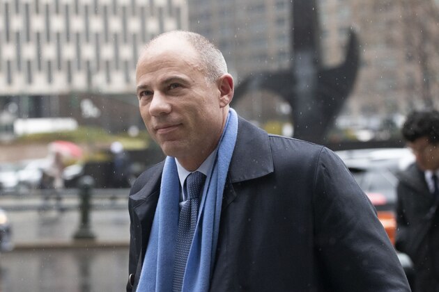 California attorney Michael Avenatti arrives at federal court to enter a plea to an indictment charging him with trying to extort up to $25 million from Nike, Tuesday, Dec. 17, 2019 in New York. (AP Photo/Mark Lennihan)