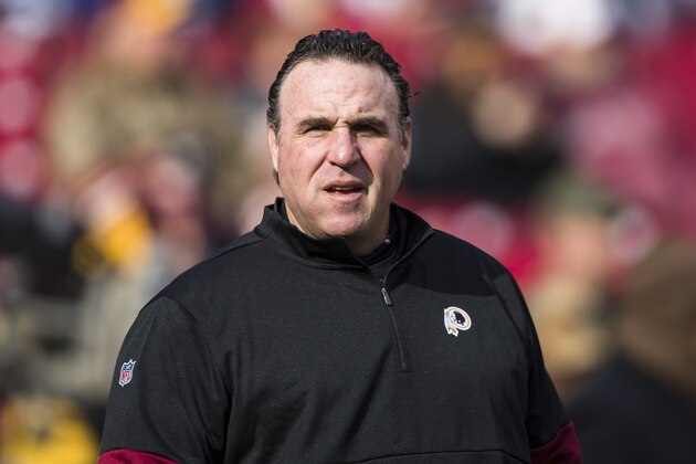 LANDOVER, MD - DECEMBER 22: Defensive line coach Jim Tomsula of the Washington Redskins looks on before the game against the New York Giants at FedExField on December 22, 2019 in Landover, Maryland. (Photo by Scott Taetsch/Getty Images) LANDOVER, MD - DECEMBER 22: Defensive line coach Jim Tomsula of the Washington Redskins looks on before the game against the New York Giants at FedExField on December 22, 2019 in Landover, Maryland. (Photo by Scott Taetsch/Getty Images)