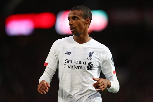 MANCHESTER, ENGLAND - OCTOBER 20: Joel Matip of Liverpool during the Premier League match between Manchester United and Liverpool FC at Old Trafford on October 20, 2019 in Manchester, United Kingdom. (Photo by Catherine Ivill/Getty Images)