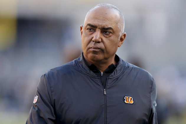 Cincinnati Bengals head coach Marvin Lewis before an NFL football game against the Pittsburgh Steelers, Sunday, Dec. 30, 2018, in Pittsburgh. (AP Photo/Don Wright)