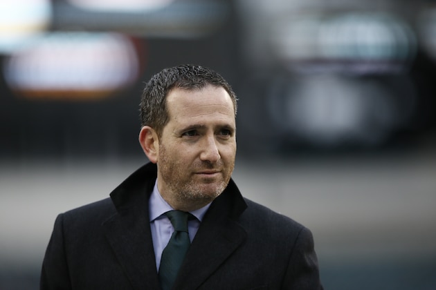 Philadelphia Eagles' Howie Roseman is seen during an NFL football game against the New England Patriots, Sunday, Nov. 17, 2019, in Philadelphia. (AP Photo/Michael Perez)