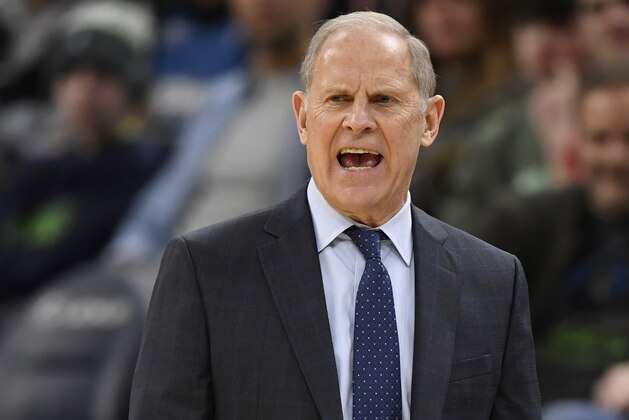 Cleveland Cavaliers head coach John Beilein watches his team play against the Minnesota Timberwolves during the second quarter of an NBA basketball game on Saturday, Dec. 28, 2019, in Minneapolis. (AP Photo/Hannah Foslien)