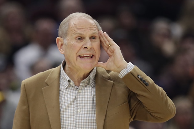 Cleveland Cavaliers head coach John Beilein yells instructions to players in the second half of an NBA basketball game against the Detroit Pistons, Tuesday, Jan. 7, 2020, in Cleveland. Detroit won 115-113.(AP Photo/Tony Dejak)
