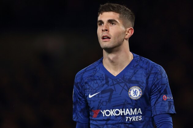 LONDON, ENGLAND - DECEMBER 10: Christian Pulisic of Chelsea during the UEFA Champions League group H match between Chelsea FC and Lille OSC at Stamford Bridge on December 10, 2019 in London, United Kingdom. (Photo by James Williamson - AMA/Getty Images)