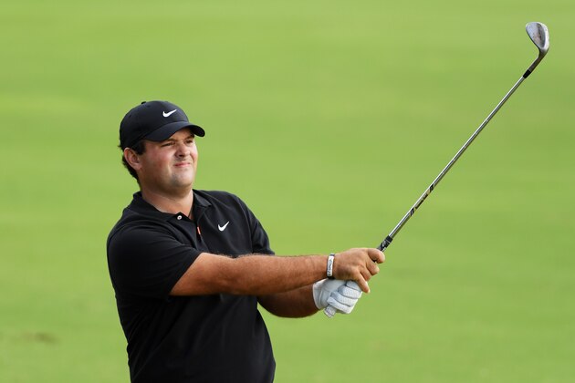 HONOLULU, HAWAII - JANUARY 09: Patrick Reed of the United States plays his second shot on the 16th hole during the first round of the Sony Open in Hawaii at the Waialae Country Club on January 09, 2020 in Honolulu, Hawaii. (Photo by Harry How/Getty Images)
